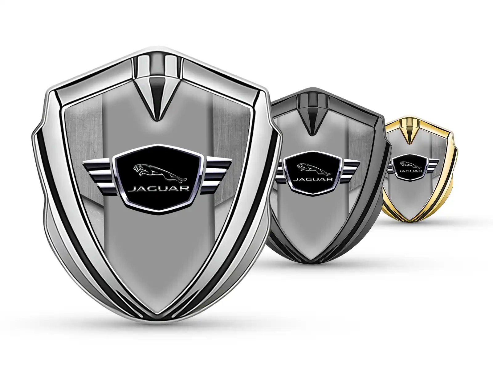 Jaguar Emblem Silicon Badge Luxury Design Alloy Edge